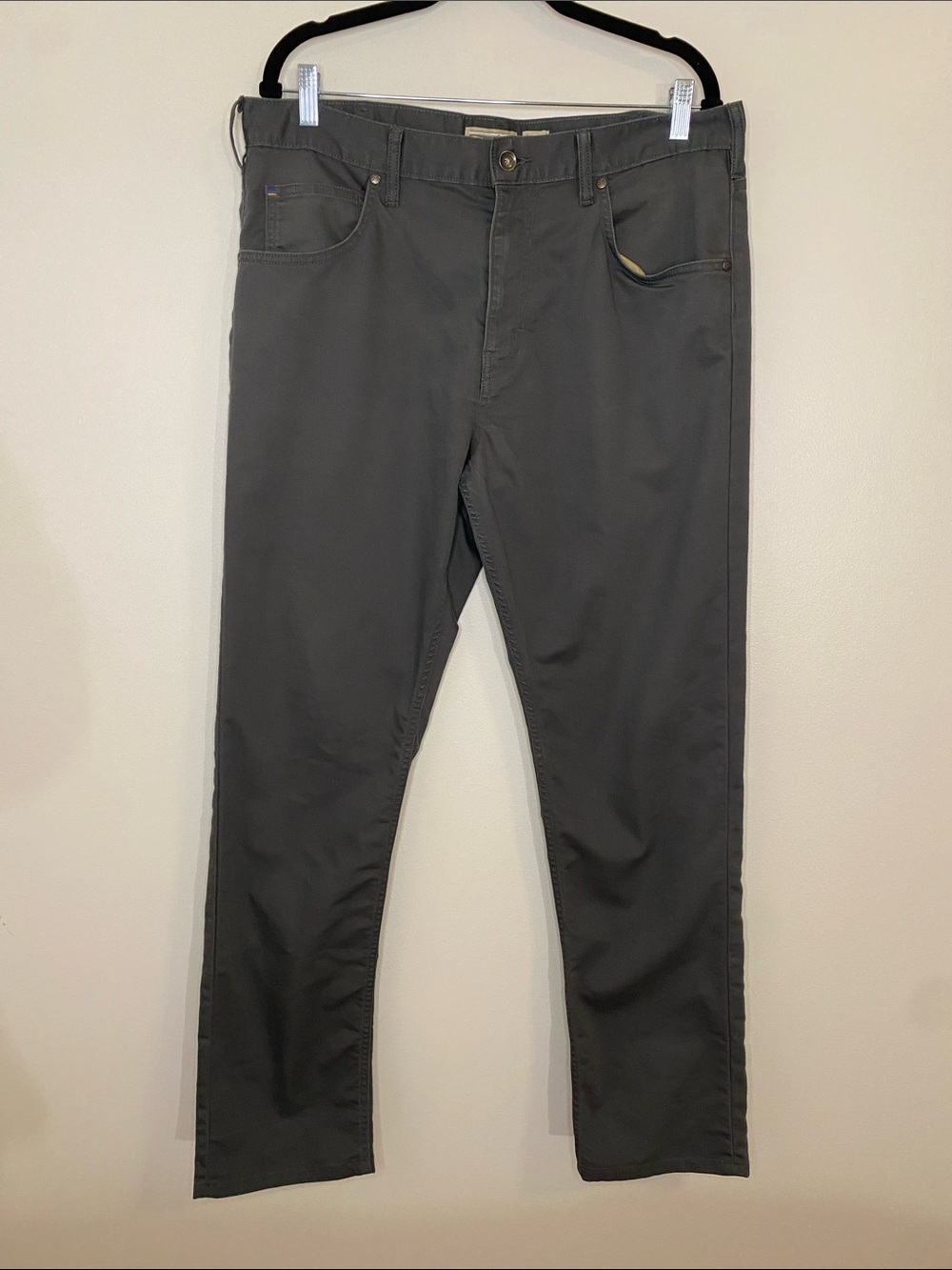 Patagonia Men's Performance Twill Straight Leg Jeans Gray 36x32"